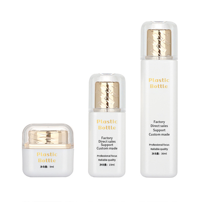 ODM ऐक्रेलिक लक्ज़री खाली इत्र की बोतलें पैकेजिंग रोज़ गोल्ड 15ML 30ML