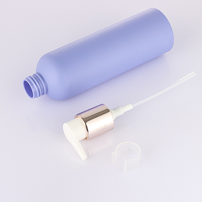 बैंगनी सिलेंडर गोल कॉस्मेटिक लोशन बोतल 150ml 250ml 300ml पंप स्प्रेयर