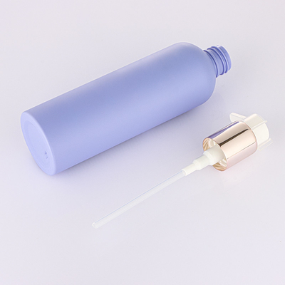 बैंगनी सिलेंडर गोल कॉस्मेटिक लोशन बोतल 150ml 250ml 300ml पंप स्प्रेयर