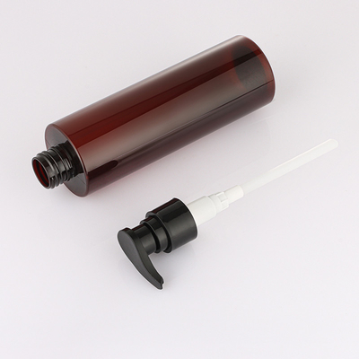 शावर जेल के लिए गोल एम्बर शैम्पू बोतल पंप स्प्रेयर 150ml 200ml 250ml