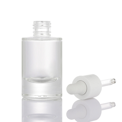 OEM/OEM सेवा पारदर्शी मैट 30ml तरल आवश्यक तेल हेयर ड्रॉपर बोतल