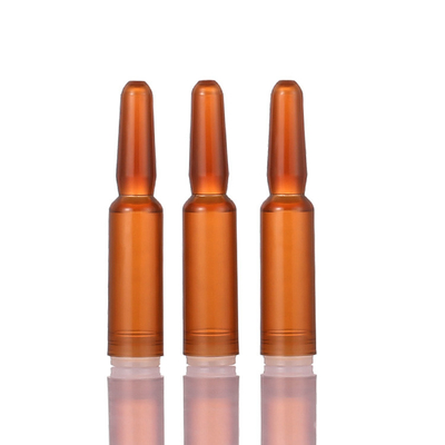 कॉस्मेटिक सार 1ml क्षमता के लिए एम्बर प्लास्टिक सीरम शीशियों Ampoule:
