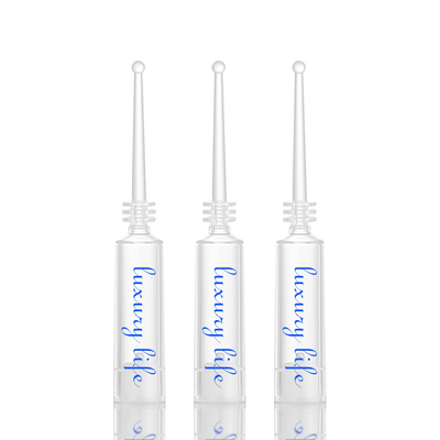 पारदर्शी 1ml आवश्यक तेल की बोतलें पीईटी प्लास्टिक सामग्री Ampoule