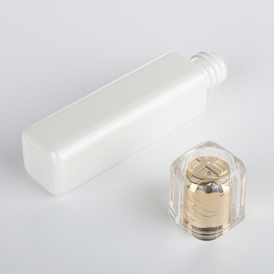 ODM ऐक्रेलिक लक्ज़री खाली इत्र की बोतलें पैकेजिंग रोज़ गोल्ड 15ML 30ML